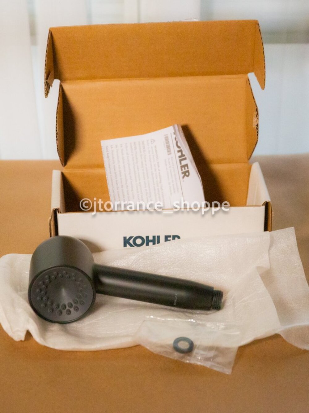 OPEN BOX KOHLER Statement Single-Function HAND SHOWER Wand 26286-BL, Matte Black